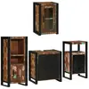 Image de Vidaxl Ensemble De Mobilier De Salle De Bain Montage Mural 4 Pcs