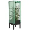 Image de Vidaxl JardiniÃ¨re SurÃ©levÃ©e Avec Housse Aspect Rotin 40x40x140 Cm