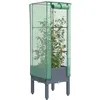 Image de Vidaxl JardiniÃ¨re SurÃ©levÃ©e Avec Housse Aspect Rotin 40x40x140 Cm