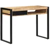 Image de vidaXL Bureau 100x50x75 cm bois de manguier brut massif