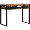 Image de vidaXL Bureau multicolore 100x50x75 cm bois massif de rÃ©cupÃ©ration