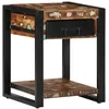 Image de vidaXL Table d'appoint multicolore 40x40x50cm bois rÃ©cupÃ©ration massif
