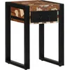 Image de vidaXL Table d'appoint multicolore 35x35x50cm bois massif rÃ©cupÃ©ration
