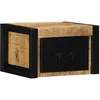 Image de vidaXL Tables de chevet 2 pcs 40x35x25 cm bois de manguier massif brut