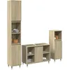 Image de Vidaxl Ensemble De Meubles De Salle De Bain 3 Pcs ChÃªne Sonoma