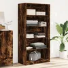 Image de vidaXL Garde-robe chÃªne fumÃ© 100x50x200 cm bois d'ingÃ©nierie