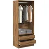 Image de vidaXL Garde-robe chÃªne artisanal 80x50x200 cm bois d'ingÃ©nierie