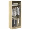 Image de vidaXL Garde-robe chÃªne sonoma 80x50x200 cm bois d'ingÃ©nierie