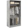 Image de vidaXL Garde-robe Gris bÃ©ton 100x50x200 cm AgglomÃ©rÃ©