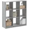 Image de vidaXL BibliothÃ¨que sonoma gris 102x32x108 cm bois d'ingÃ©nierie
