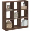 Image de vidaXL BibliothÃ¨que chÃªne marron 102x32x108 cm bois d'ingÃ©nierie