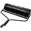 Image de Vidaxl Rouleau Ã Gazon De Jardin Et Colliers D'aÃ©rateur Noir 63 L Fer