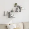 Image de vidaXL ÃtagÃ¨re murale gris bÃ©ton 104x15x49 cm bois d'ingÃ©nierie
