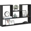 Image de vidaXL ÃtagÃ¨re murale noir 99x15x60 cm bois d'ingÃ©nierie
