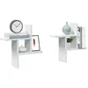 Image de vidaXL ÃtagÃ¨res murales 2 pcs blanc 38x12x38 cm bois d'ingÃ©nierie