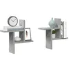 Image de vidaXL ÃtagÃ¨res murales 2 pcs gris bÃ©ton 38x12x38 cm bois d'ingÃ©nierie