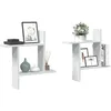 Image de vidaXL ÃtagÃ¨res murales 2 pcs blanc 50x12x50 cm bois d'ingÃ©nierie