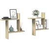Image de vidaXL ÃtagÃ¨res murales 2pcs chÃªne sonoma 50x12x50cm bois d'ingÃ©nierie