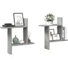 Image de vidaXL ÃtagÃ¨res murales 2 pcs gris bÃ©ton 50x12x50 cm bois d'ingÃ©nierie