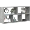 Image de vidaXL ÃtagÃ¨re murale gris bÃ©ton 100x25x50 cm bois d'ingÃ©nierie