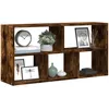 Image de vidaXL ÃtagÃ¨re murale chÃªne fumÃ© 100x25x50 cm bois d'ingÃ©nierie