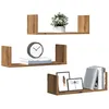 Image de vidaXL ÃtagÃ¨res murales 3 pcs chÃªne artisanal bois d'ingÃ©nierie