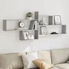 Image de vidaXL ÃtagÃ¨re murale sonoma gris 167,5x18x68 cm bois ingÃ©nierie