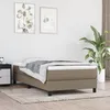 Image de vidaXL Matelas Ã  ressorts ensachÃ©s pour enfants taupe 80x160 cm tissu