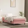 Image de vidaXL Matelas de lit Ã  ressorts ensachÃ©s rose 80x220x20 cm velours