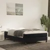 Image de vidaXL Matelas de lit Ã  ressorts ensachÃ©s noir 120x220x20 cm velours