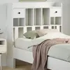 Image de vidaXL TÃªte de lit avec rangement blanc 75 cm bois massif de pin