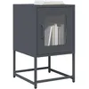 Image de vidaXL Table de chevet anthracite 36x39x60,5 cm acier laminÃ© Ã  froid