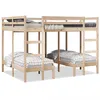 Image de vidaXL Lit superposÃ© triple 140x200/70x140 cm bois de pin massif