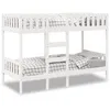 Image de vidaXL Lit superposÃ© Blanc 90x190 cm Bois de pin massif