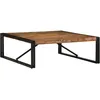 Image de vidaXL Table basse multicolore 100x100x35 cm bois rÃ©cupÃ©ration massif