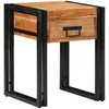 Image de Table D'appoint Vidaxl 40x40x50 Cm En Bois D'acacia