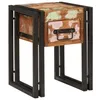 Image de Vidaxl Table D'appoint 30 X 30 X 40 Cm Bois RecyclÃ© Massif Et MÃ©tal