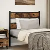Image de Vidaxl TÃªte De Lit ChÃªne FumÃ© 80 Cm Fer Et Bois D'ingÃ©nierie