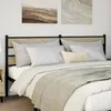 Image de vidaXL TÃªte de lit chÃªne sonoma 180 cm fer et bois dÂ¿ingÃ©nierie