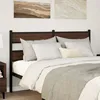Image de vidaXL TÃªte de lit chÃªne marron 135 cm acier et bois d'ingÃ©nierie