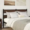 Image de vidaXL TÃªte de lit chÃªne marron 160 cm acier et bois d'ingÃ©nierie