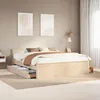 Image de vidaXL Cadre de lit sans matelas avec tÃªte de lit 200x200 cm bois pin