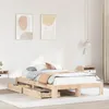 Image de vidaXL Cadre de lit sans matelas 120x190 cm bois de pin massif