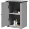 Image de vidaXL Armoire murale de salle de bain BODO gris 44x30x60 cm