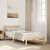 Image de vidaXL Cadre de lit extra long sans matelas 80x210 cm bois massif pin