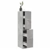 Image de vidaXL Armoire d'apothicaire gris bÃ©ton 30x41x144,5 cm bois ingÃ©nierie