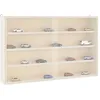 Image de Vidaxl Vitrine De Collection En Bois Avec Portes 60x8,5x37 Cm