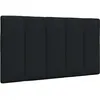 Image de vidaXL Coussin de tÃªte de lit noir 80 cm tissu