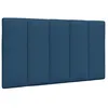 Image de vidaXL Coussin de tÃªte de lit bleu 80 cm tissu