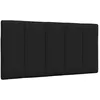 Image de vidaXL Coussin de tÃªte de lit noir 100 cm tissu